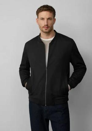 s.Oliver BLACK LABEL Outdoorjacke s.O JOGG: Bomberjacke aus Stretch-Jersey