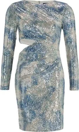 SWING Paillettenkleid - Partykleid aus schimmernder Paillette