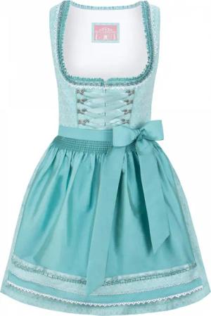 Dirndl Lilly (türkis, Gr. 42) von Stockerpoint Wiesnwuid für Damen, 100% Baumwolle