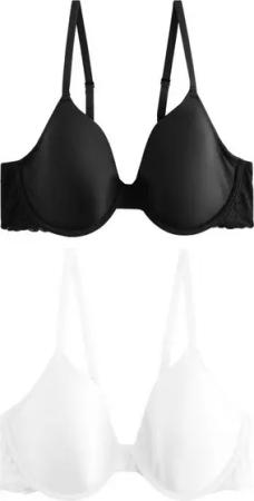 Next Set: Fullcup-BH 2 x Glättende Push-up-T-Shirt-BHs mit Dekolleté (2-tlg)
