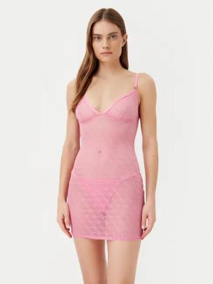 Guess Nachthemd O5RX02 KCLB0 Rosa Slim Fit