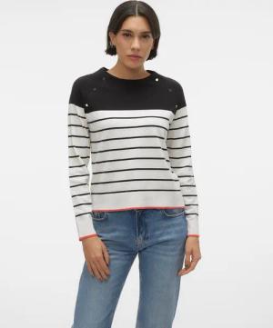 Vero Moda Strickpullover "VMALMA LS O-NECK RAGLAN PULLOVER BOO"