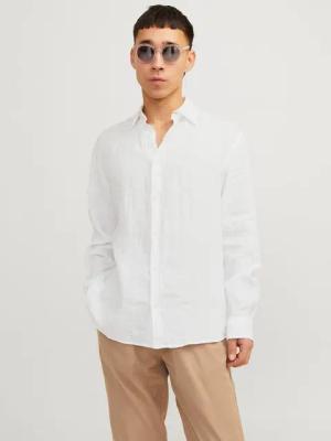 Jack & Jones Langarmhemd JPRCCLAWRENCE LINEN L/S SHIRT SN