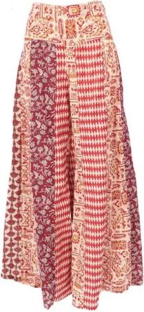 Guru-Shop Relaxhose Patchwork Palazzohose, Hippie chic Schlaghose,.. alternative Bekleidung