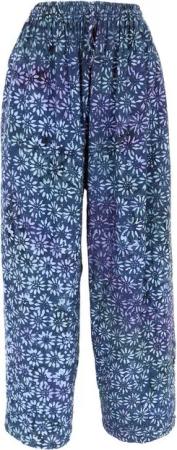Guru-Shop Relaxhose Weite farbenfrohe Palazzohose, Boho Sommerhose.. alternative Bekleidung