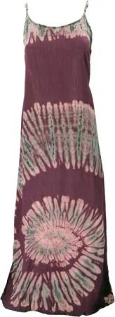 Guru-Shop Midikleid Batik Maxikleid, Strandkleid, Sommerkleid,.. alternative Bekleidung