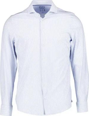 PURE Herren Hemd blau gestreift