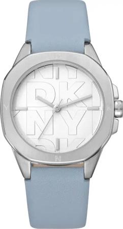 DKNY DK1L012L0015 Damenuhr Booklyn Midi Light Blue 34MM 5ATM