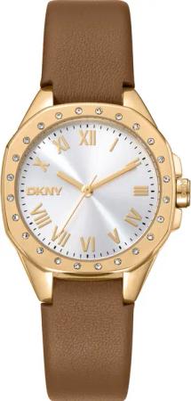 DKNY DK1L013L0025 Damenuhr Brooklyn Mini Light Brown 30mm 5ATM