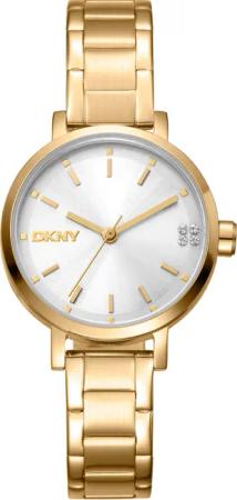 DKNY DK1L038M0055 Damenuhr Soho Glitz Gold 30mm 5ATM