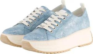 TOM TAILOR Damen Sneaker mit Plateau, blau, Uni, Gr. 38