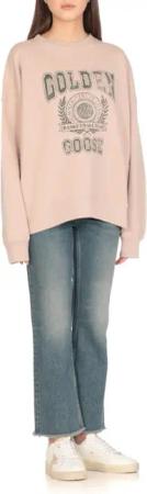 Golden Goose - Pink Sweatshirt With Logo - Größe S - pink