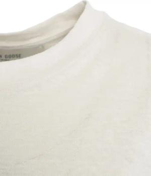 Golden Goose - Oversized T-Shirt mit Print - Größe XS - weiß