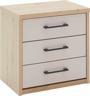 priess Nachtschrank "Warburg hochwertiges Möbelstück aus Deutschland", aufgebaut geliefert Schubkästen mit Selbsteinzug und Metallgriffen