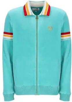 Sergio Tacchini  Trainingsjacken Slice Velour Track Top Jacket Pool Blue