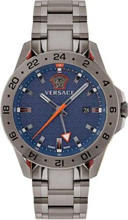 Versace Quarzuhr SPORT TECH GMT VE2W00422, Armbanduhr, Herrenuhr, Saphirglas, Datum, Swiss Made, Leuchtzeiger