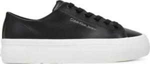 Calvin Klein Jeans Sneakers Vulc Flatform Low Mg Lth YW0YW01771 Schwarz