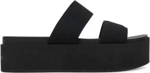 Calvin Klein Jeans Pantoletten Flatform Sandal Webbing In YW0YW01789 Schwarz