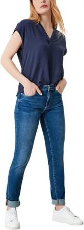 s.Oliver Slim-fit-Jeans Betsy (1-tlg) Wickel-Design