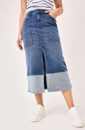 Paddock's Jeansrock Langer Jeansrock für Damen