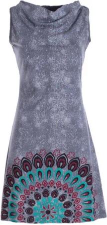 Vishes Sommerkleid Damen Sommerkleid Armlos Mandala-Kleid Tunika-Kleid T-Shirtkleid Boho, Goa, Hippie Style