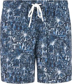 ETON Herren Badeshorts blau Gemustert,Mit Prints