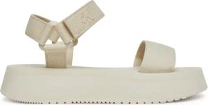 Calvin Klein Jeans Sandalen Sandal Velcro Webbing Mg YW0YW01693 Écru