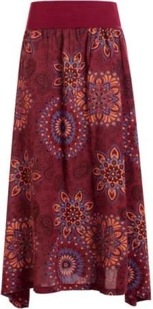 Vishes Maxirock Langer Damen Sommer-Rock Sommerröcke Bunt mit Mandalas bedruckt Retro, Festival, Boho Style