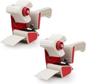 Prima-Online Paket-Klebeband Handabroller für Klebeband Abroller Packband Paketbandabroller (2-St)