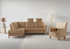 sit&more Ecksofa "Göteborg", inkl. Sitztiefenverstellung, wahlweise mit Bettfunktion & Bettkasten