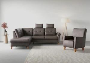 sit&more Ecksofa "Göteborg", inkl. Sitztiefenverstellung, wahlweise mit Bettfunktion & Bettkasten