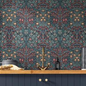WILLIAM MORRIS AT HOME Vliestapete "Blackthorn", Retro, 10mx52cm (ca. 5m2)