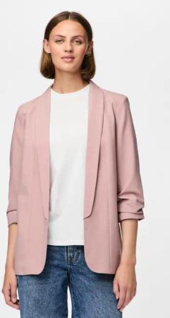 pieces Blusenblazer "PCBOSELLA 3/4 BLAZER NOOS", mit Faltendetail am Ärmel