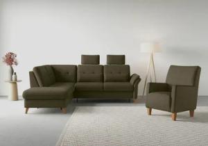 sit&more Ecksofa "Göteborg", inkl. Sitztiefenverstellung, wahlweise mit Bettfunktion & Bettkasten
