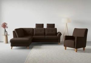 sit&more Ecksofa "Göteborg", inkl. Sitztiefenverstellung, wahlweise mit Bettfunktion & Bettkasten