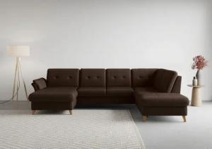 sit&more Wohnlandschaft "Göteborg", inkl. Sitztiefenverstellung, wahlweise mit Bettfunktion & Bettkasten