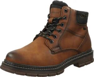 TOM TAILOR Stiefelette Lederimitat/Textil Schnürstiefelette