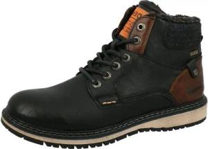 TOM TAILOR Stiefelette Lederimitat/Textil Schnürstiefelette