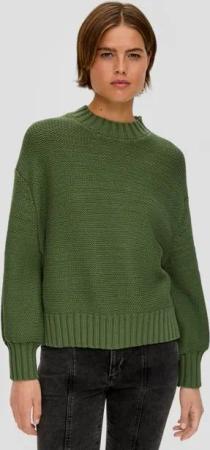 s.Oliver Strickpullover Strickpullover mit Crew Neck