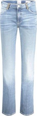 GUESS JEANS 5-Pocket-Jeans Damen-Jeans mit Strass & verwaschenem Look – Nachhaltiger Denim