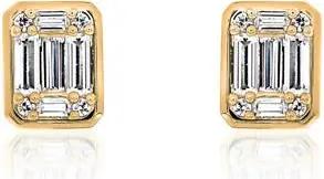 Diamant Ohrstecker für Damen aus Gelbgold