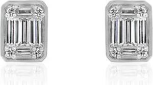 Ohrschmuck aus Weißgold oder Platin mit Diamanten