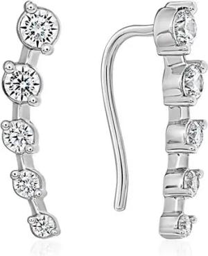 Weißgold oder Platin Ohrschmuck mit Diamanten
