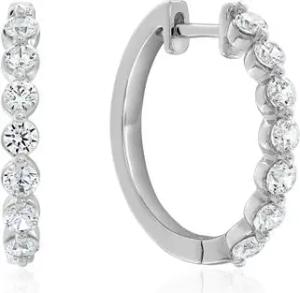 Damen Ohrringe aus Weißgold oder Platin mit Diamanten