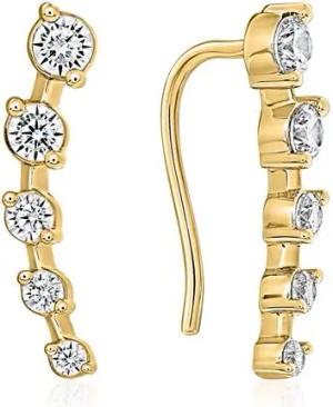Ohrhänger für Damen aus Gold mit Brillanten, Lab