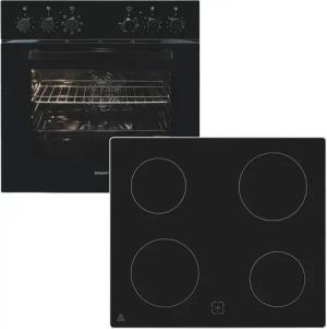exquisit Elektro-Herd-Set EHE256-U-020 schwarz