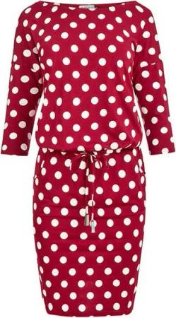 Charis Moda Shirtkleid Shirtkleid "Chiara" Sommerkleid Rot