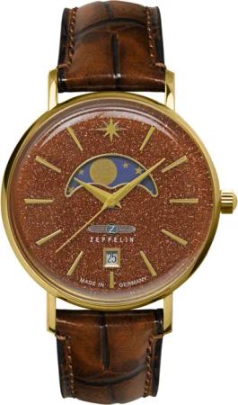 Zeppelin 8139-5 Damenuhr Luna 36mm 5ATM