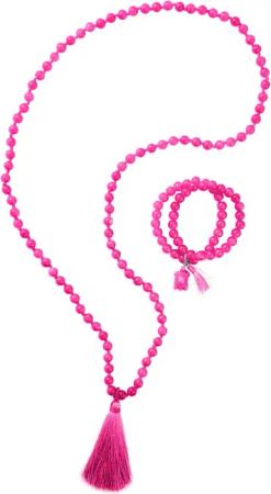 Perlenketten-Set - pink - Gr. Einheitsgröße von Goldner Fashion