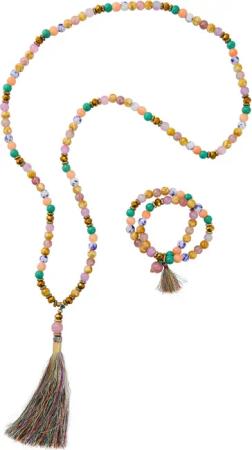 Perlenketten-Set - bunt - Gr. Einheitsgröße von Goldner Fashion